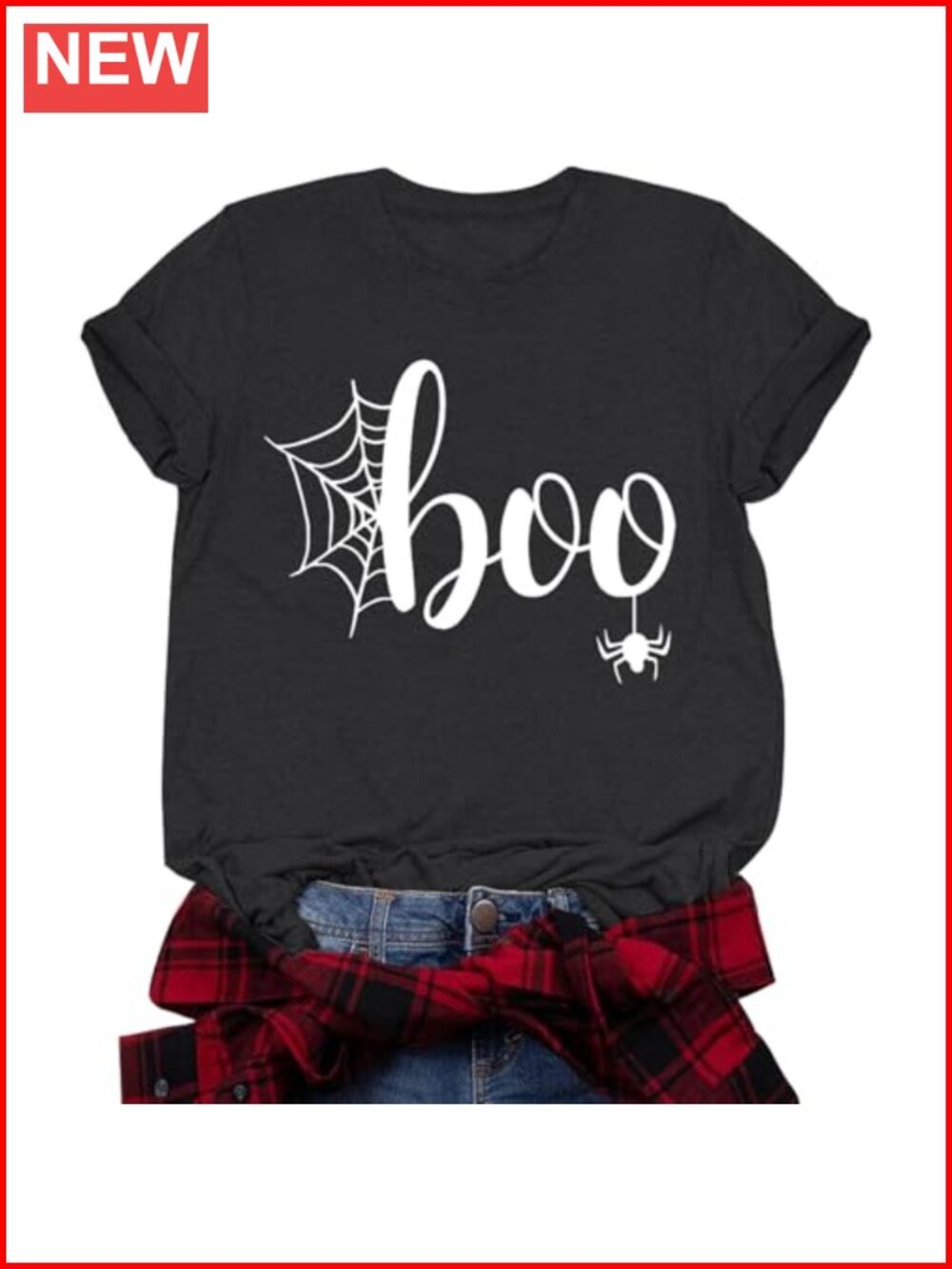 Halloween Boo Shirt Women Funny Ghost Tee Fall Spooky Pumpkin Top